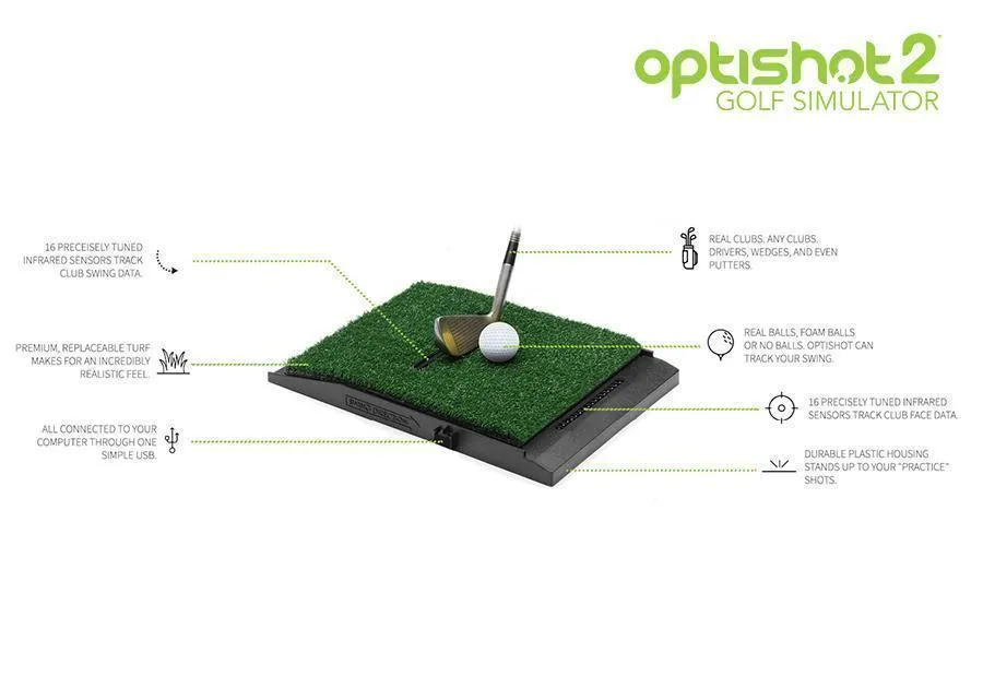 OptiShot 2 Golf In A Box Golf Simulator Package