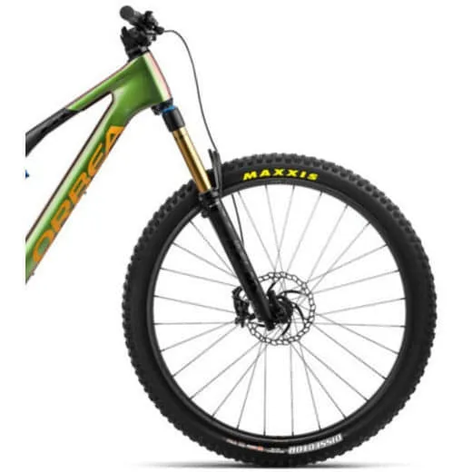 Orbea Rise M-Team Electric Carbon Mountain Bike 2023 - Chameleon Goblin Green