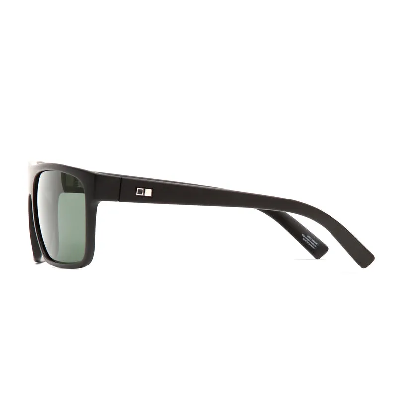 OTIS AFTER DARK SUNGLASSES - MATTE BLACK/GREEN POLARIZED