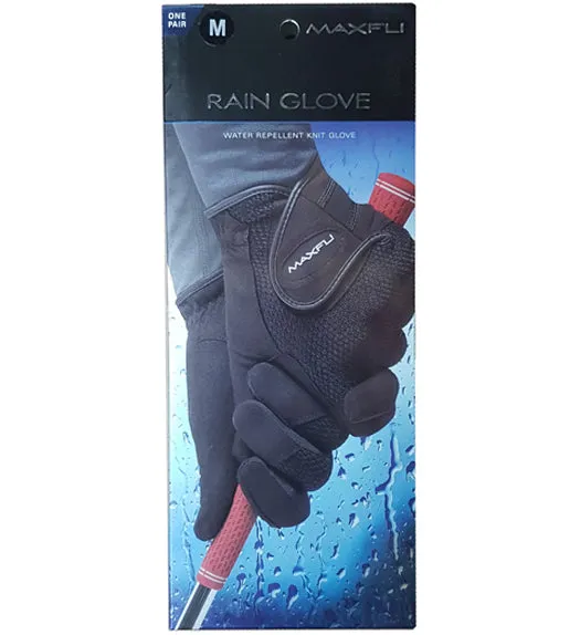 Pair of Maxfli Rain Glove - Water Repellant Knit Glove - RH & LH Gloves