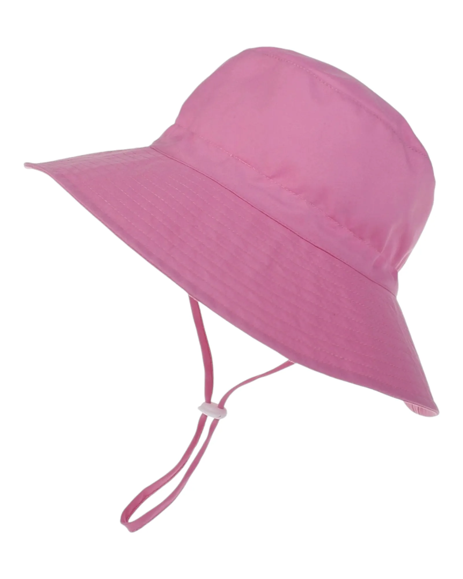 Patterned Girls' Beach Hat with Chin Strap