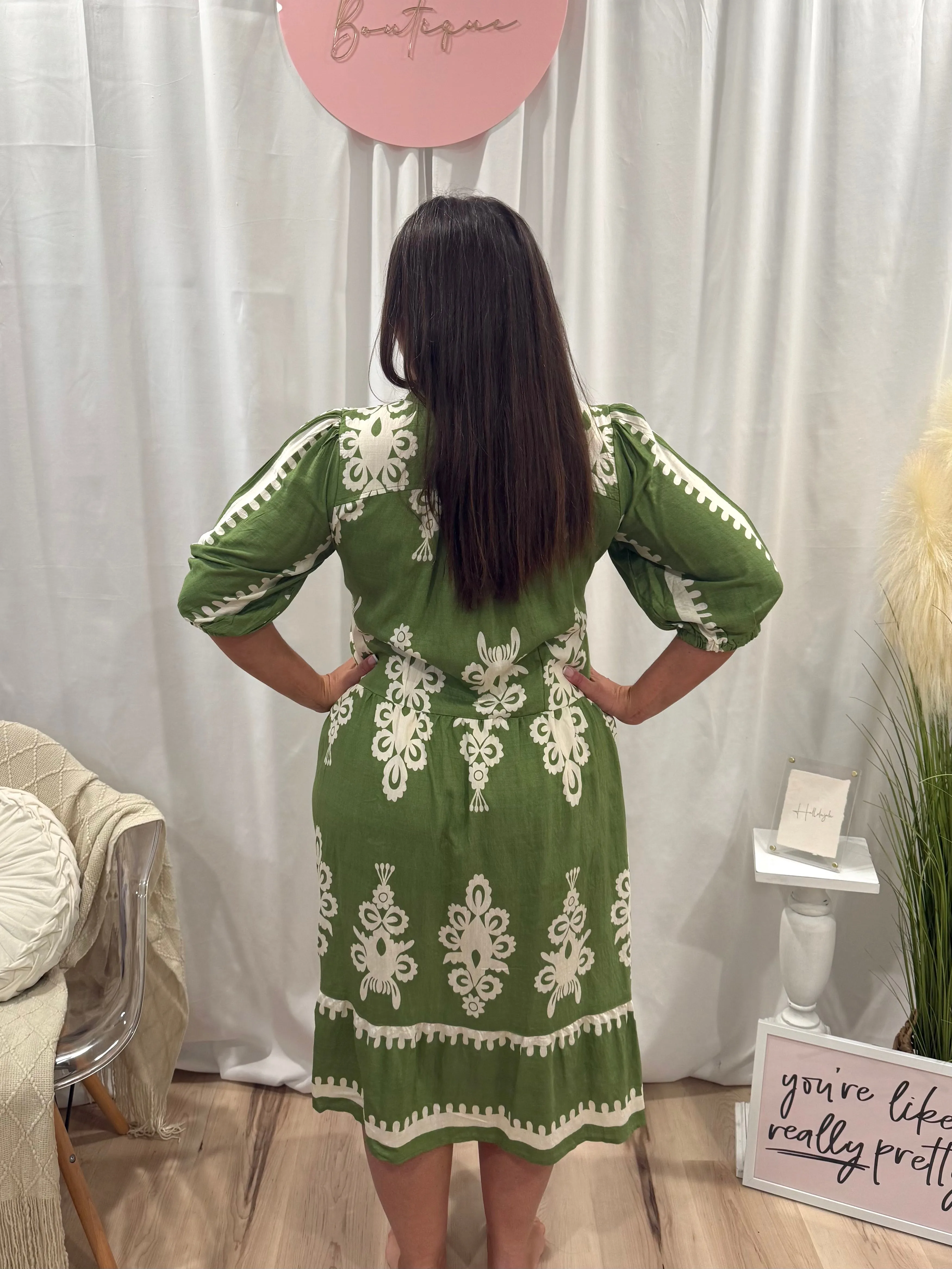 Pear French Quarter Dress