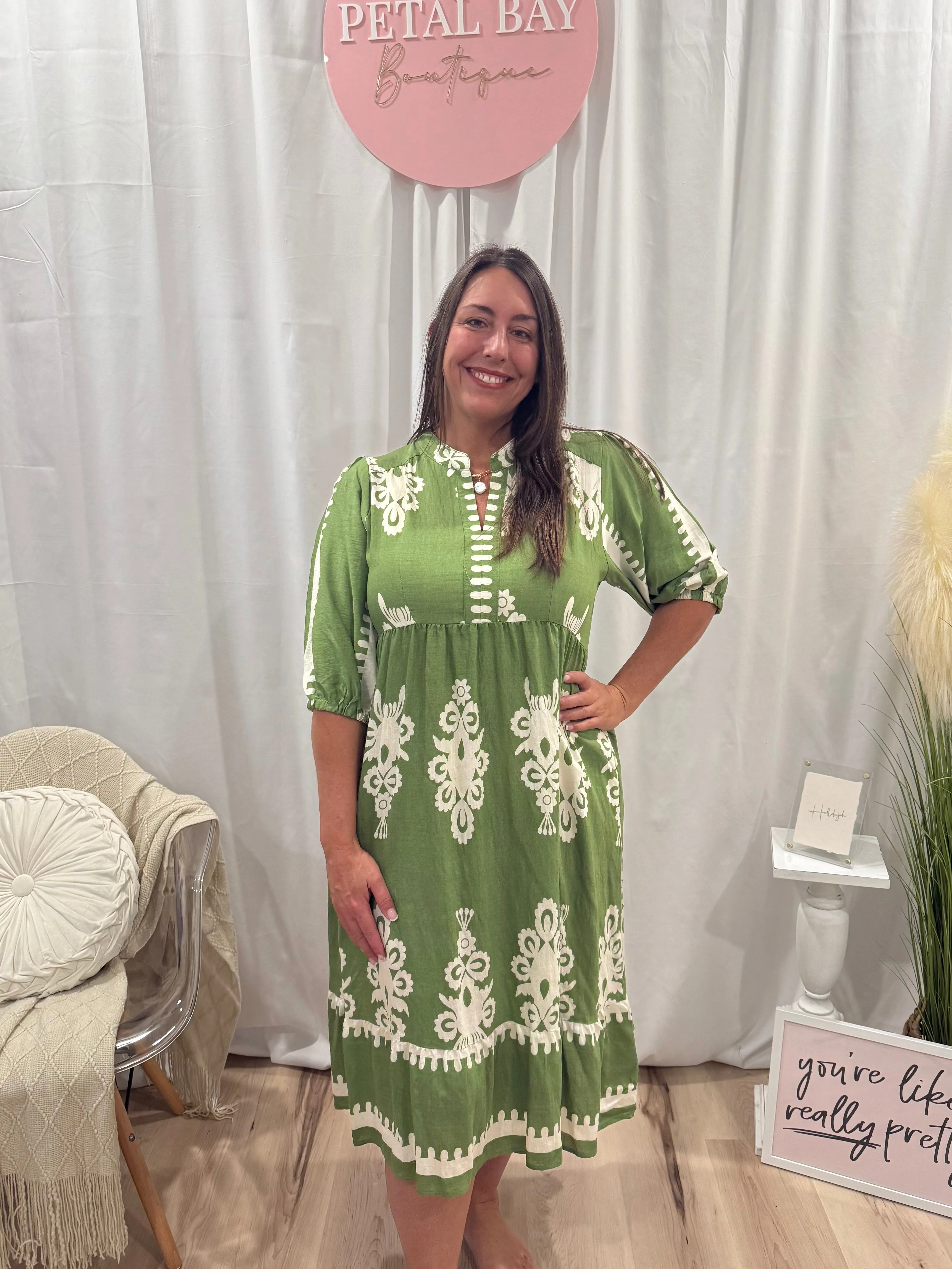 Pear French Quarter Dress