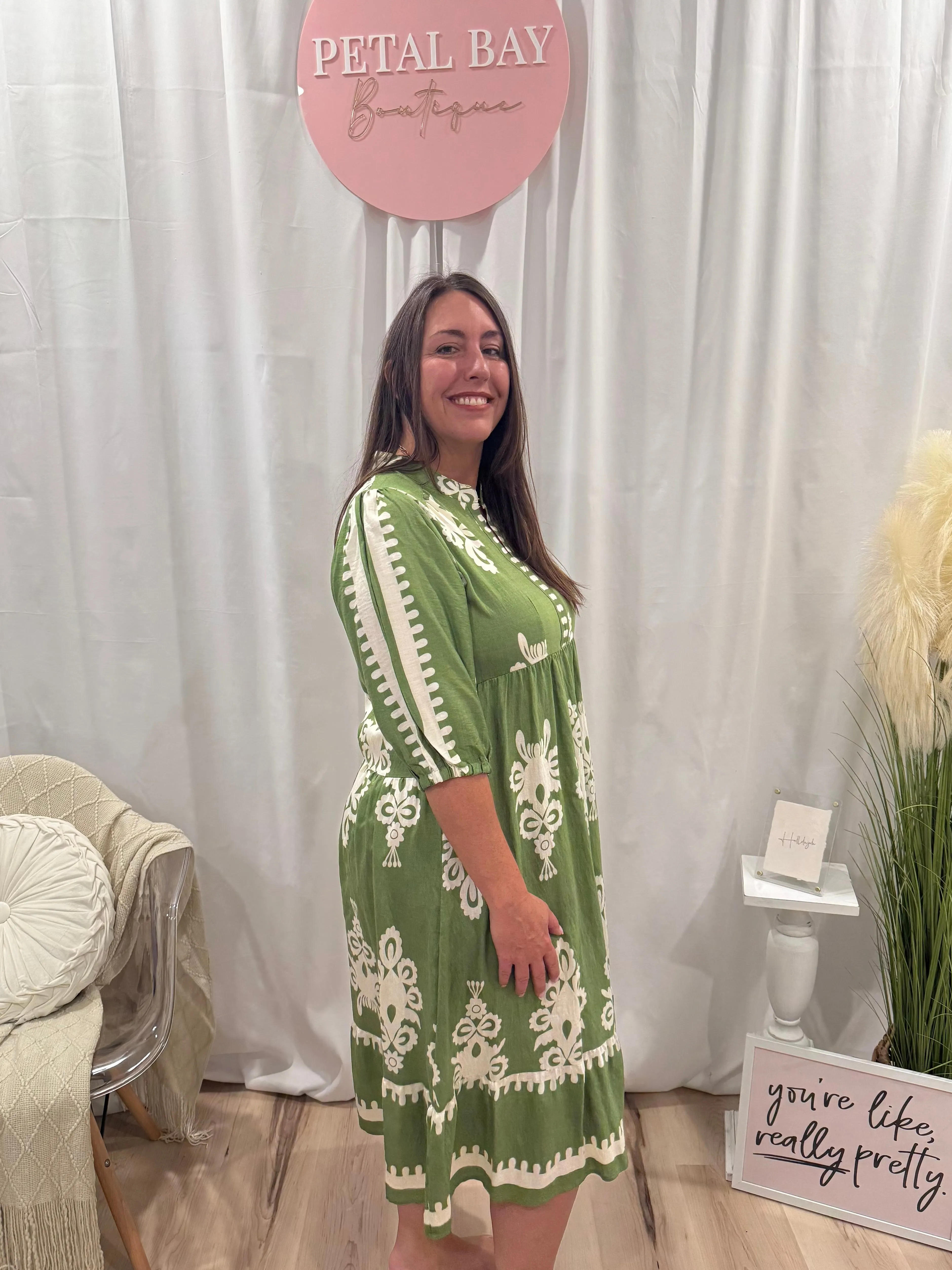 Pear French Quarter Dress