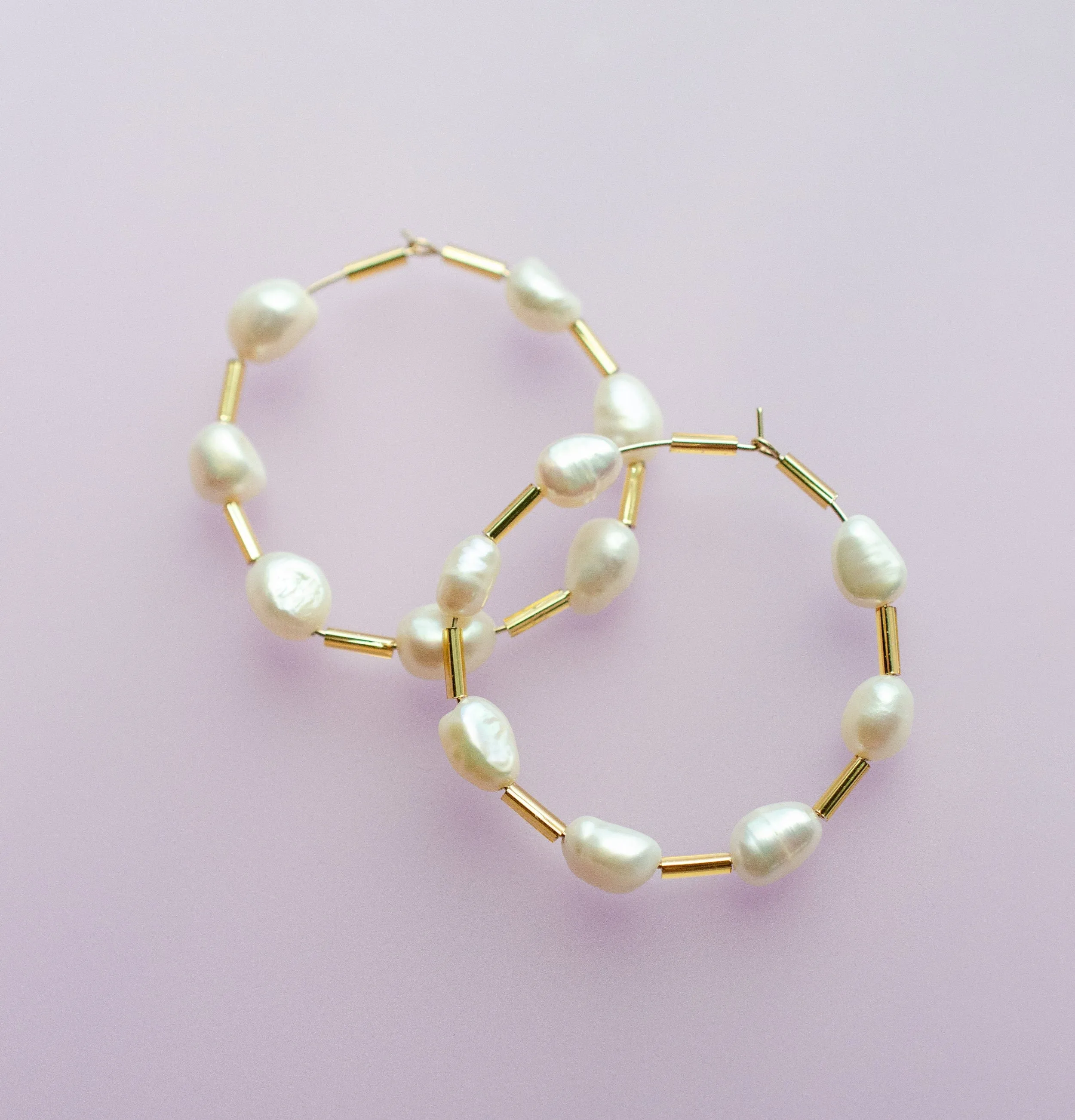 Pearl Beaded hoops, gold filled earrings, beach earrings, statement earrings, pearl earrings, gold hoop earrings, Pearl