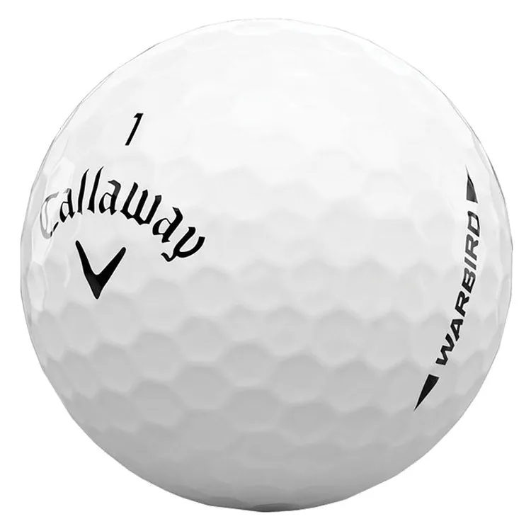 Pelotas de golf blancas Callaway Warbird, paquete de 12