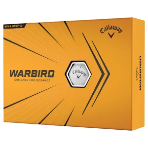Pelotas de golf blancas Callaway Warbird, paquete de 12