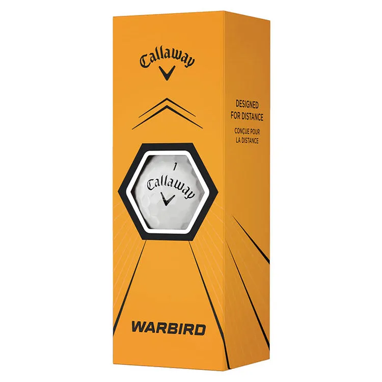 Pelotas de golf blancas Callaway Warbird, paquete de 12