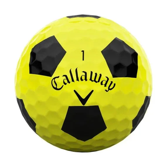 Pelotas de golf Callaway ERC Soft Truvis amarillas (paquete de 12)