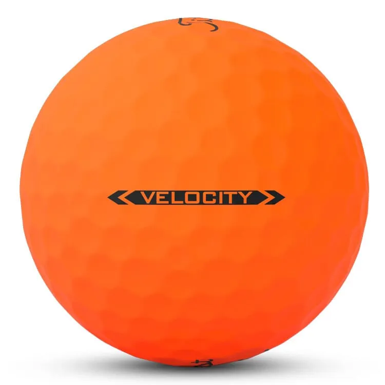 Pelotas de golf Titleist Velocity naranja mate, paquete de 12