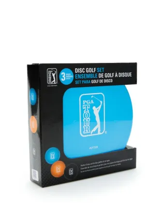 PGA Tour Disc Golf Starter Set 3 Discs