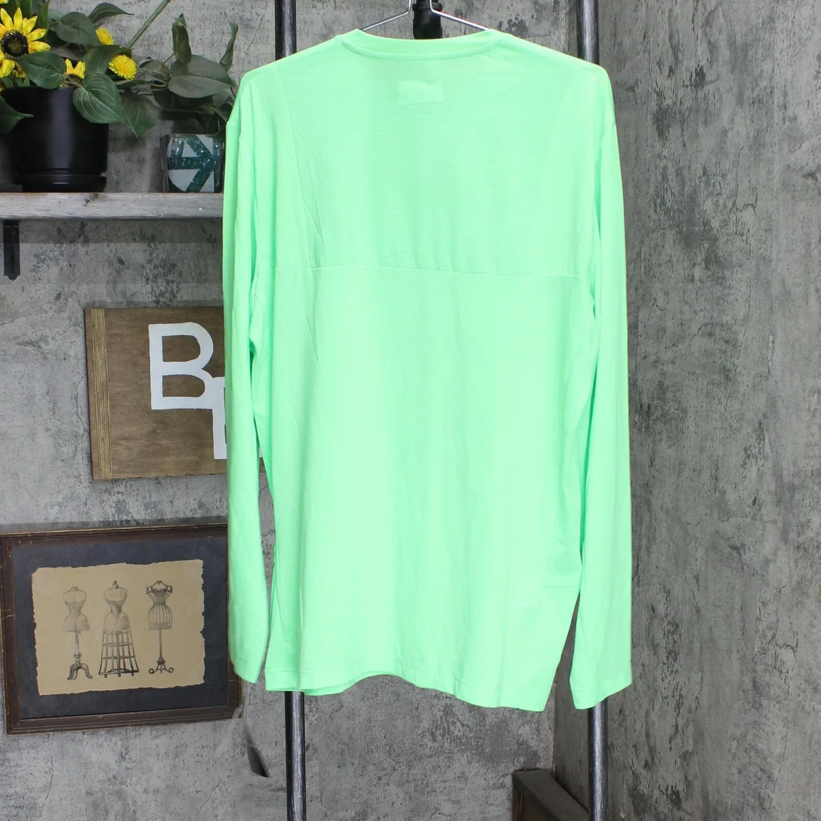 Pga Tour Men's Mixed-Media Sun-Protection Golf Shirt Spring Bouquet Green M