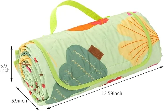 Picnic Blanket, Outside Baby Blanket, 3-Layer Picnic Mat for Camping, 59"x79" Extra Large Waterproof Sand Proof Camping Blanket, Lightweight Folding Portable Travel Blanket Wipable
