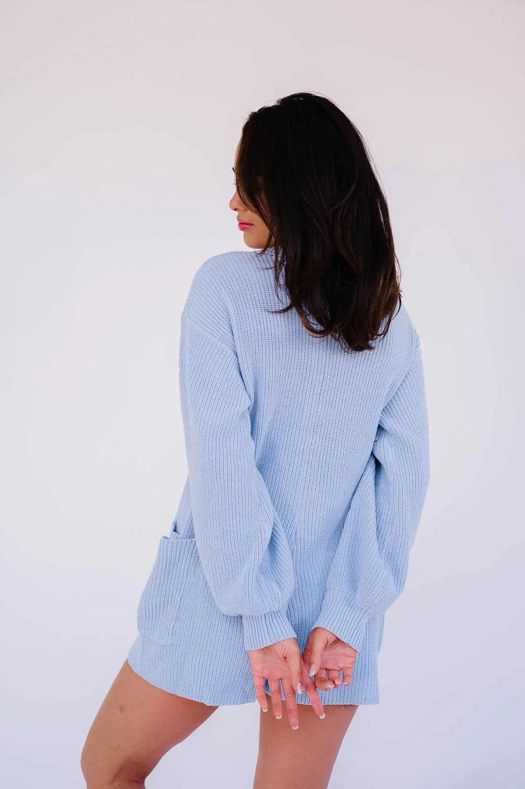 Picnic Date Knit Romper// Sky *RESTOCKED*