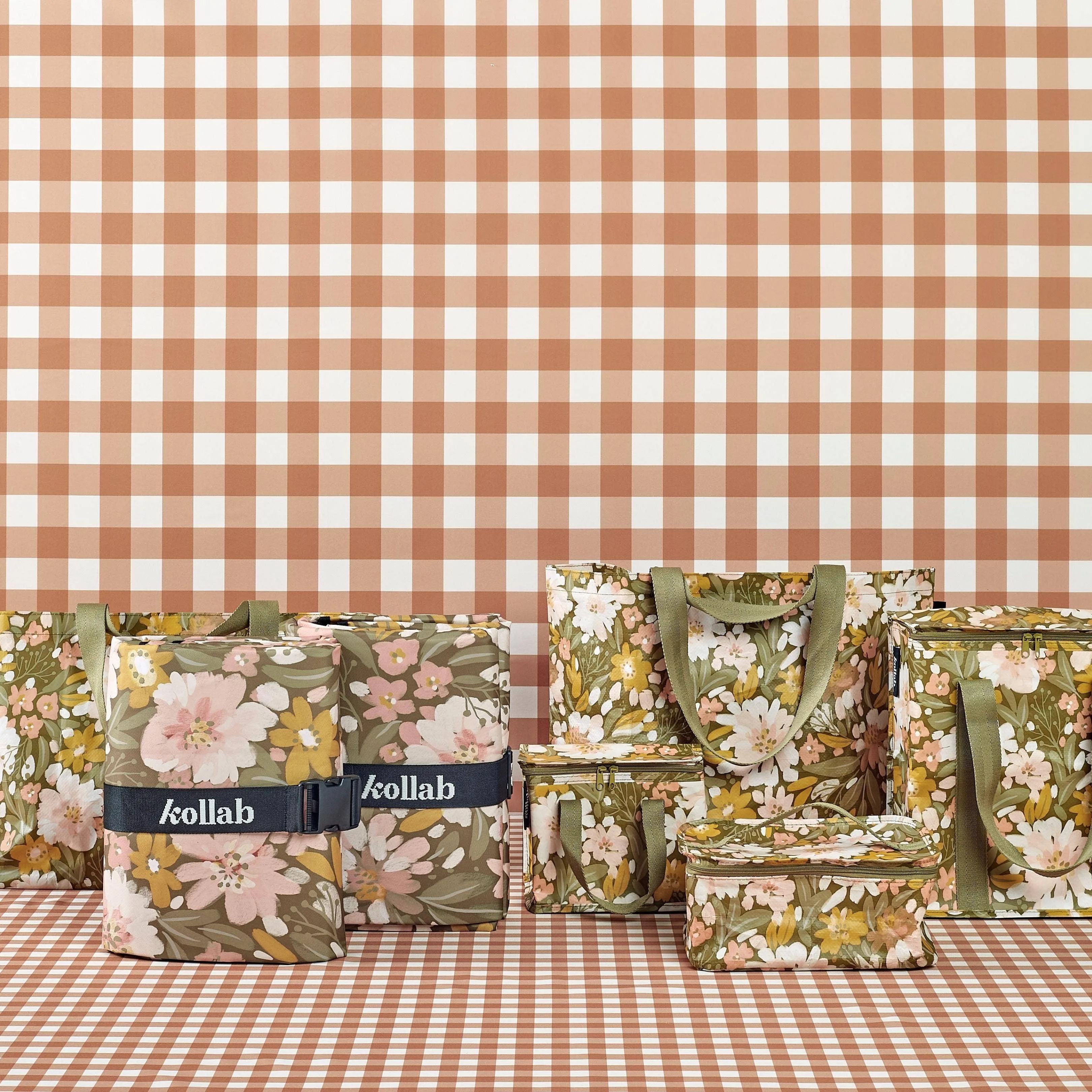 Picnic Mat Khaki Floral