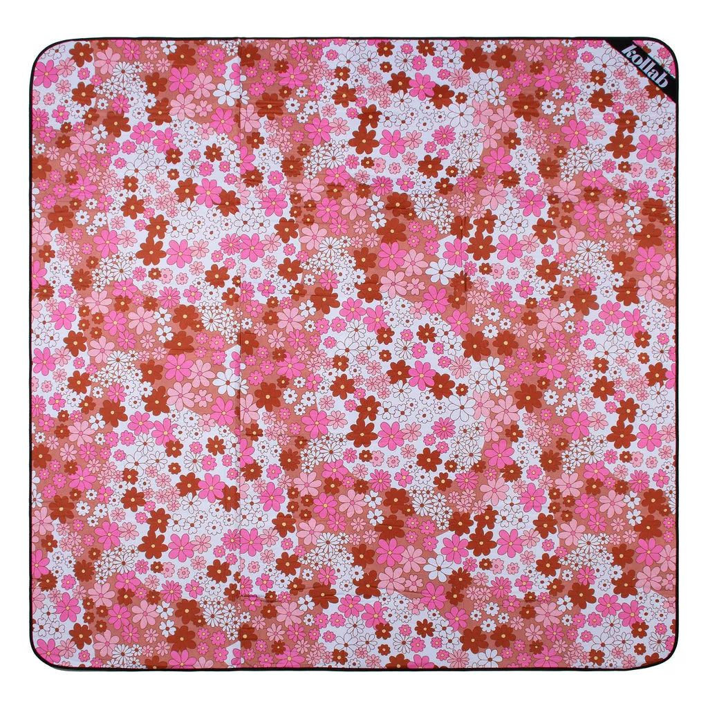 Picnic Mat Pink Daisy