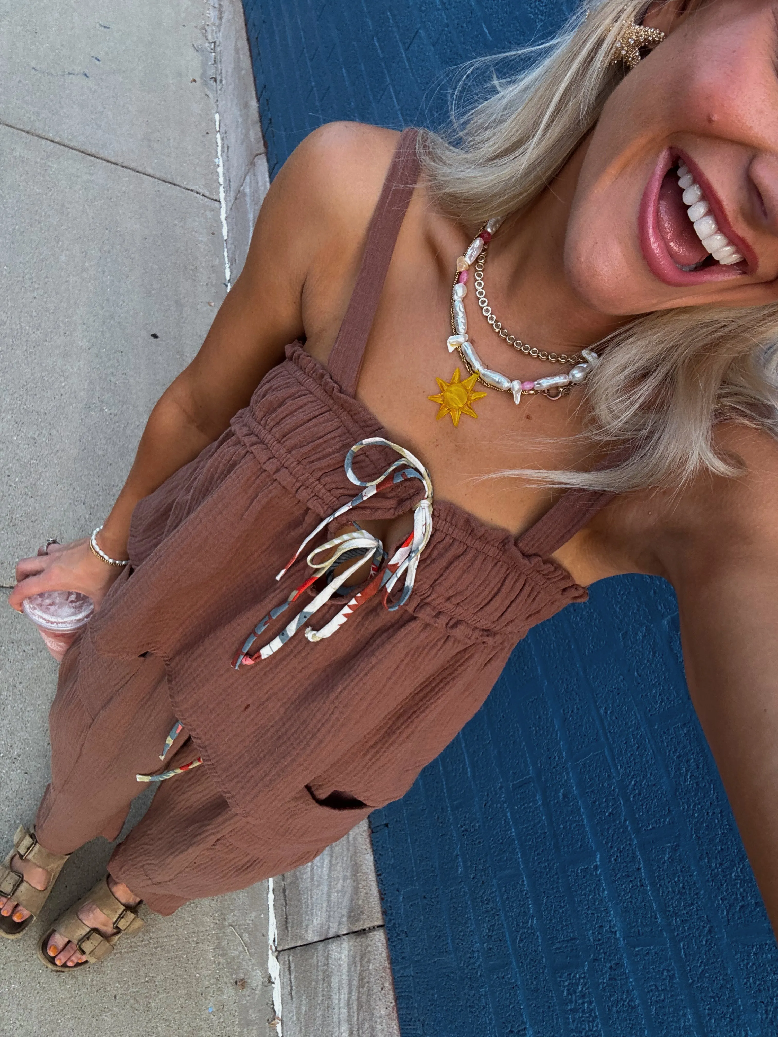 Picnic Princess Top// Brown