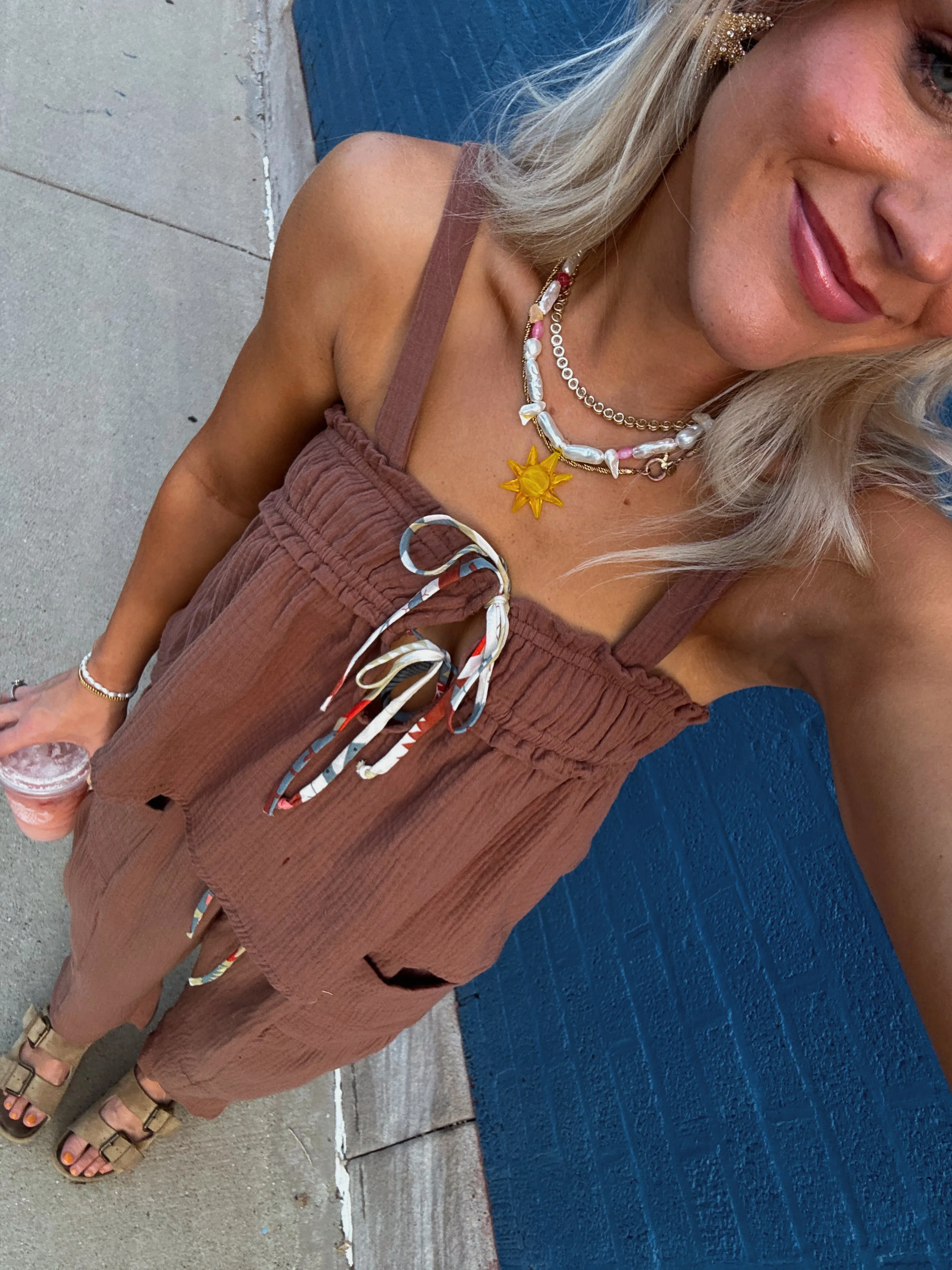Picnic Princess Top// Brown