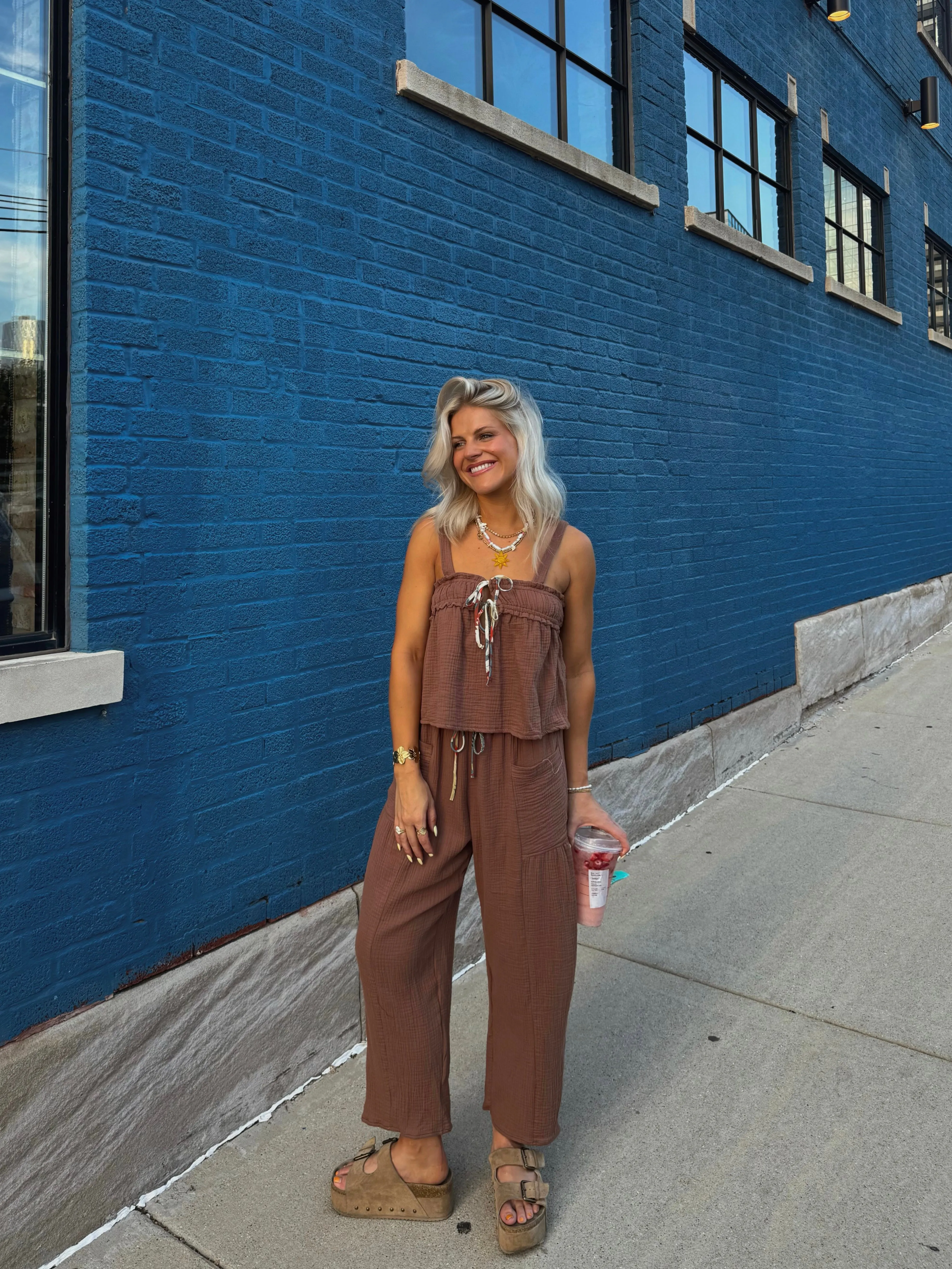 Picnic Princess Top// Brown