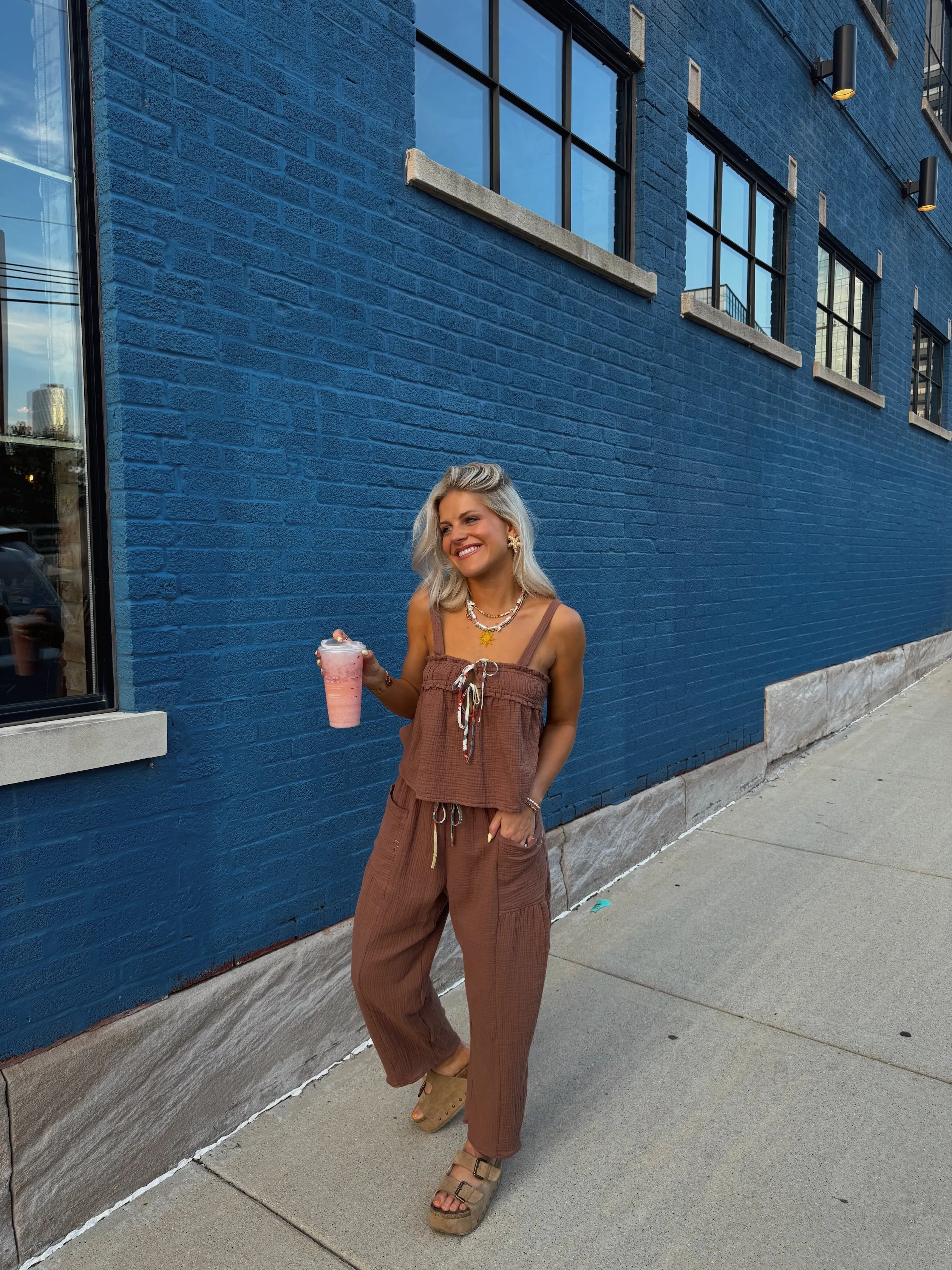 Picnic Princess Top// Brown