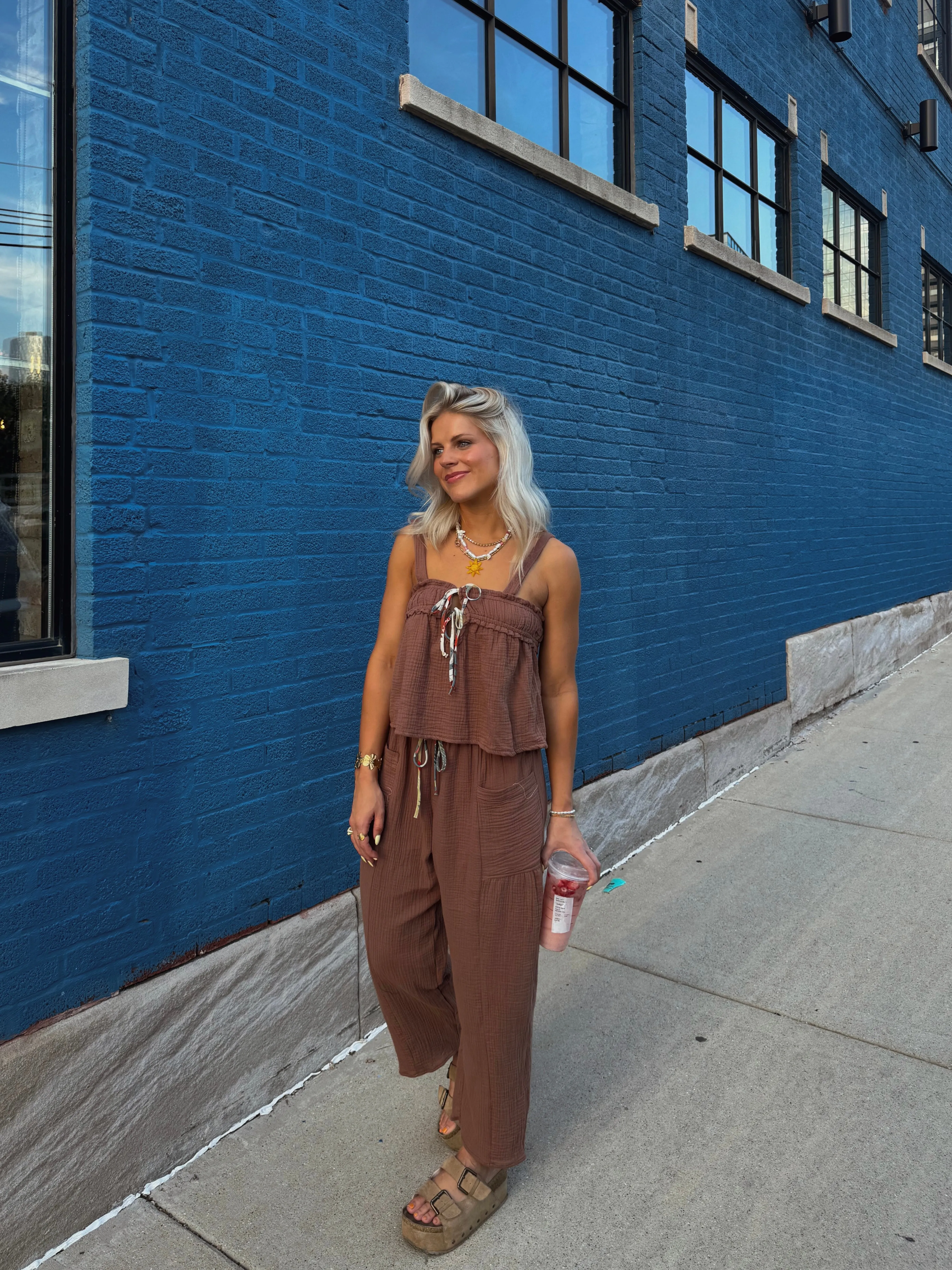 Picnic Princess Top// Brown