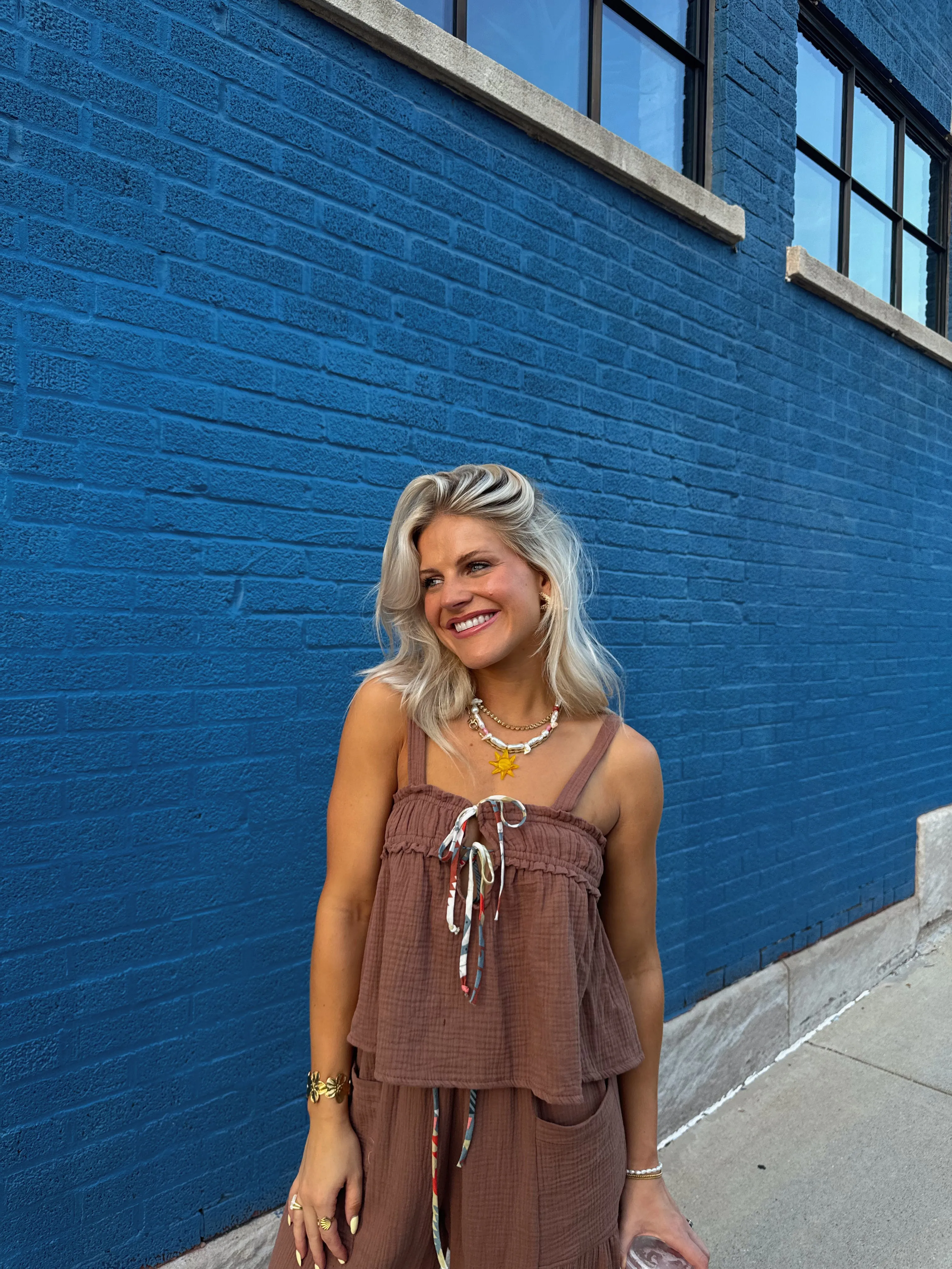 Picnic Princess Top// Brown
