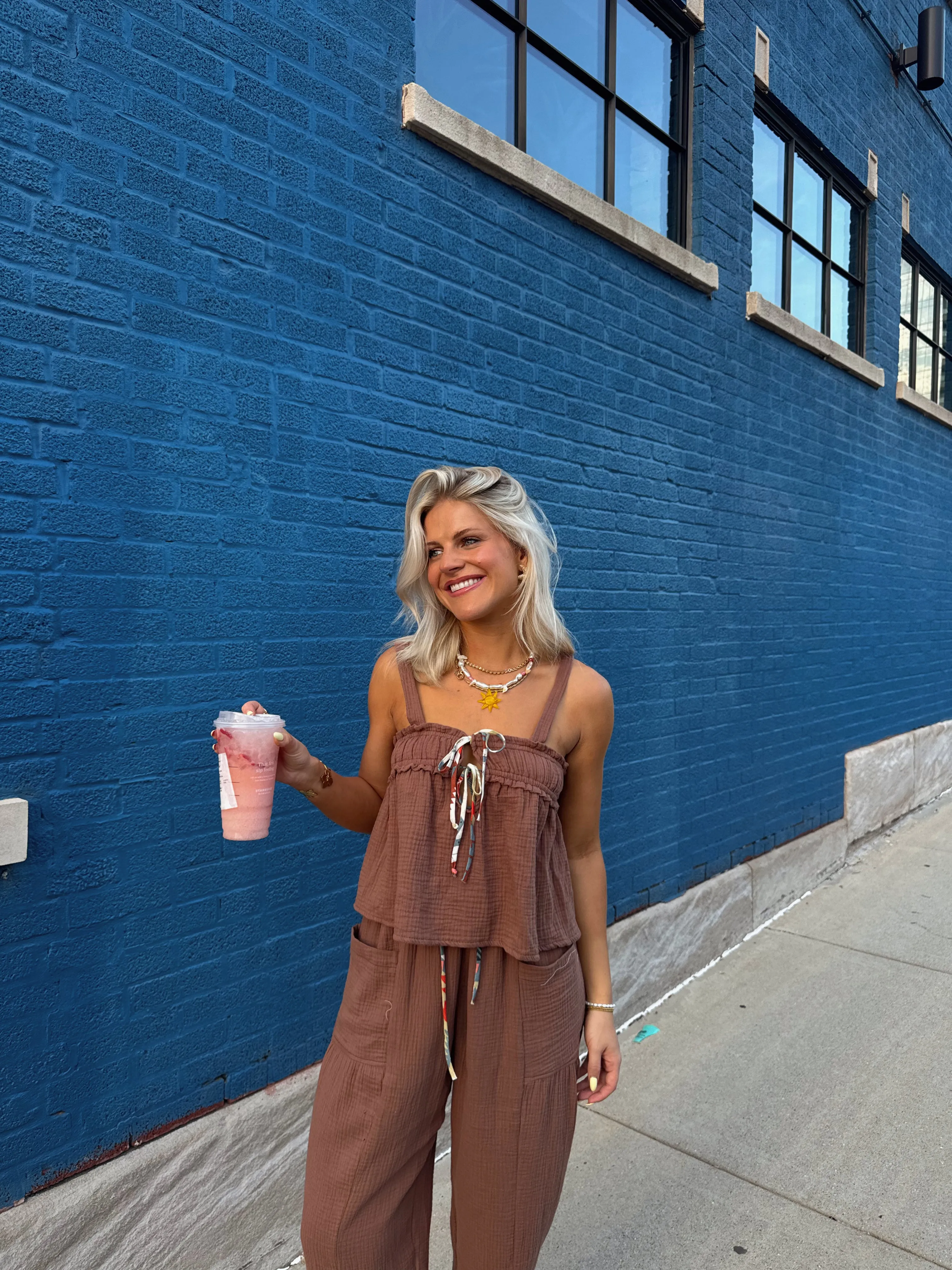 Picnic Princess Top// Brown