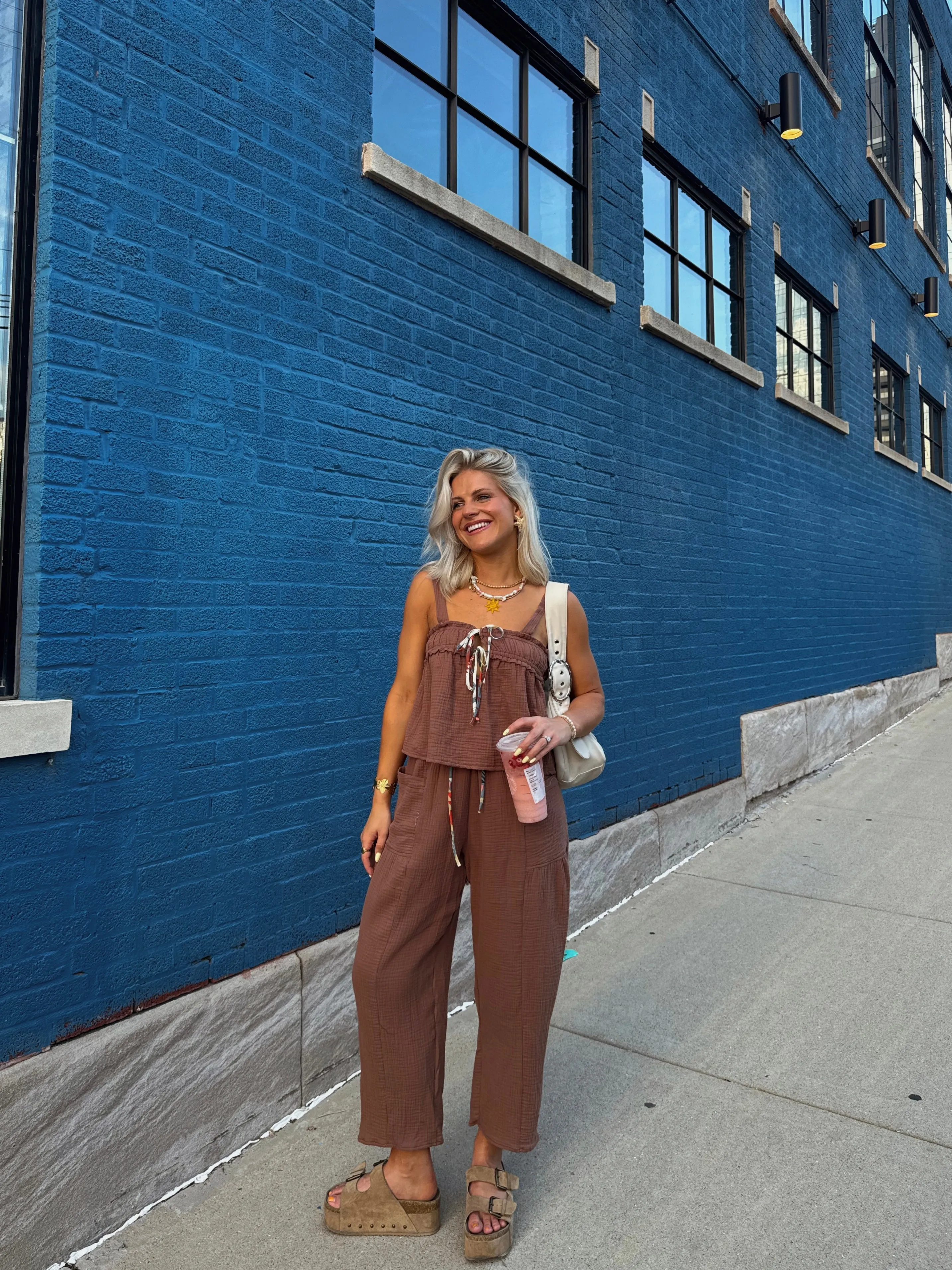 Picnic Princess Top// Brown