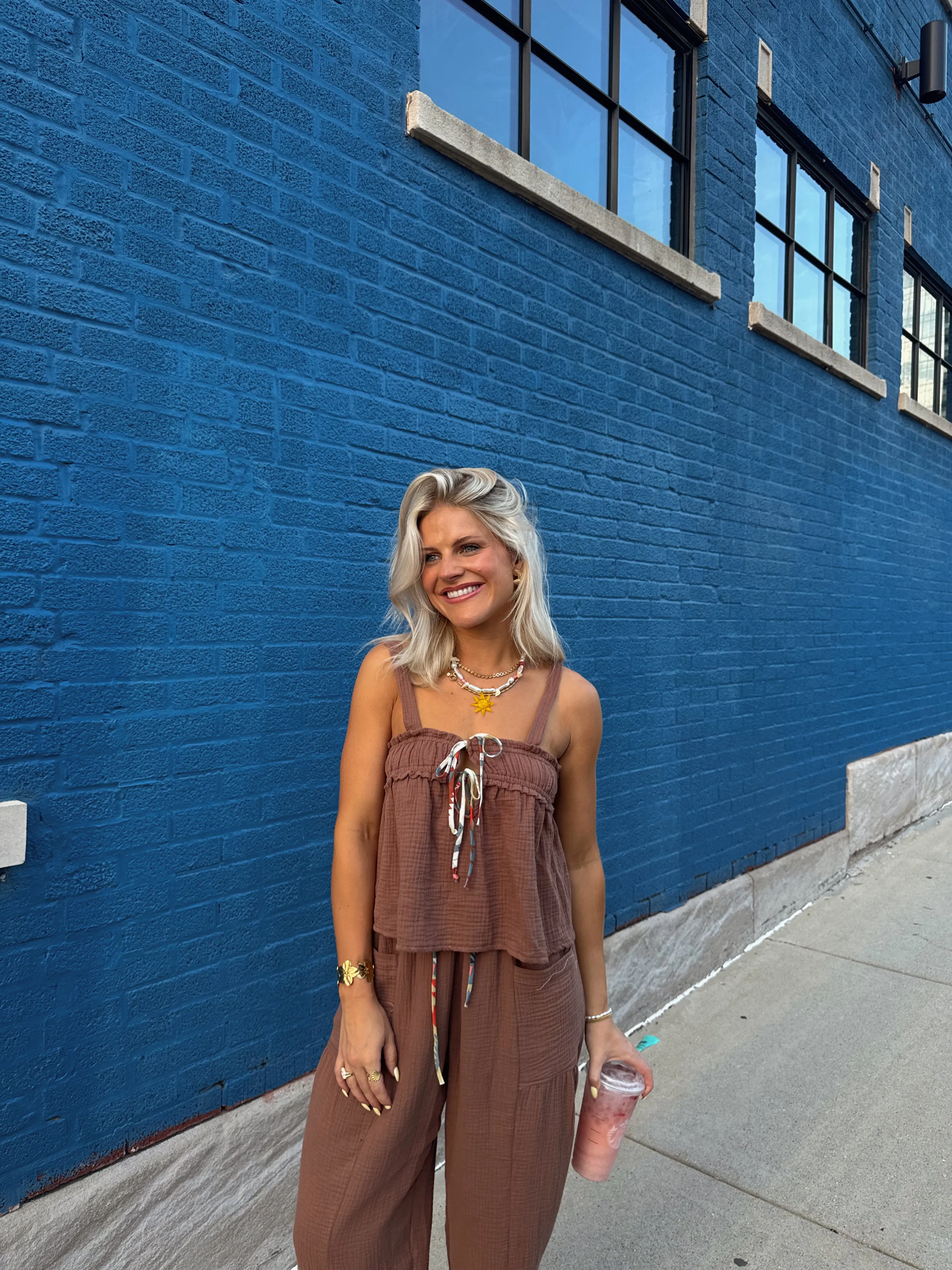 Picnic Princess Top// Brown