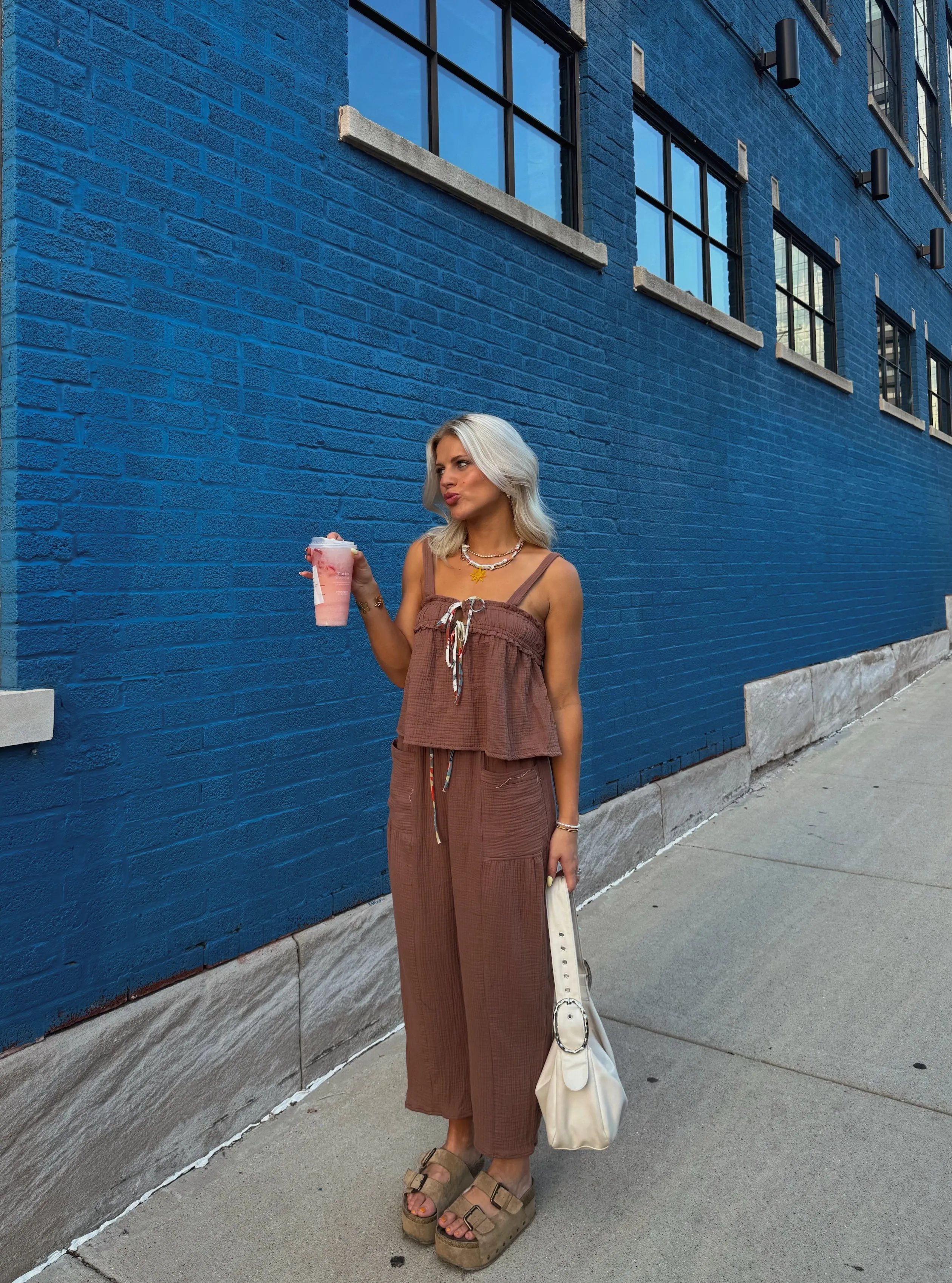 Picnic Princess Top// Brown