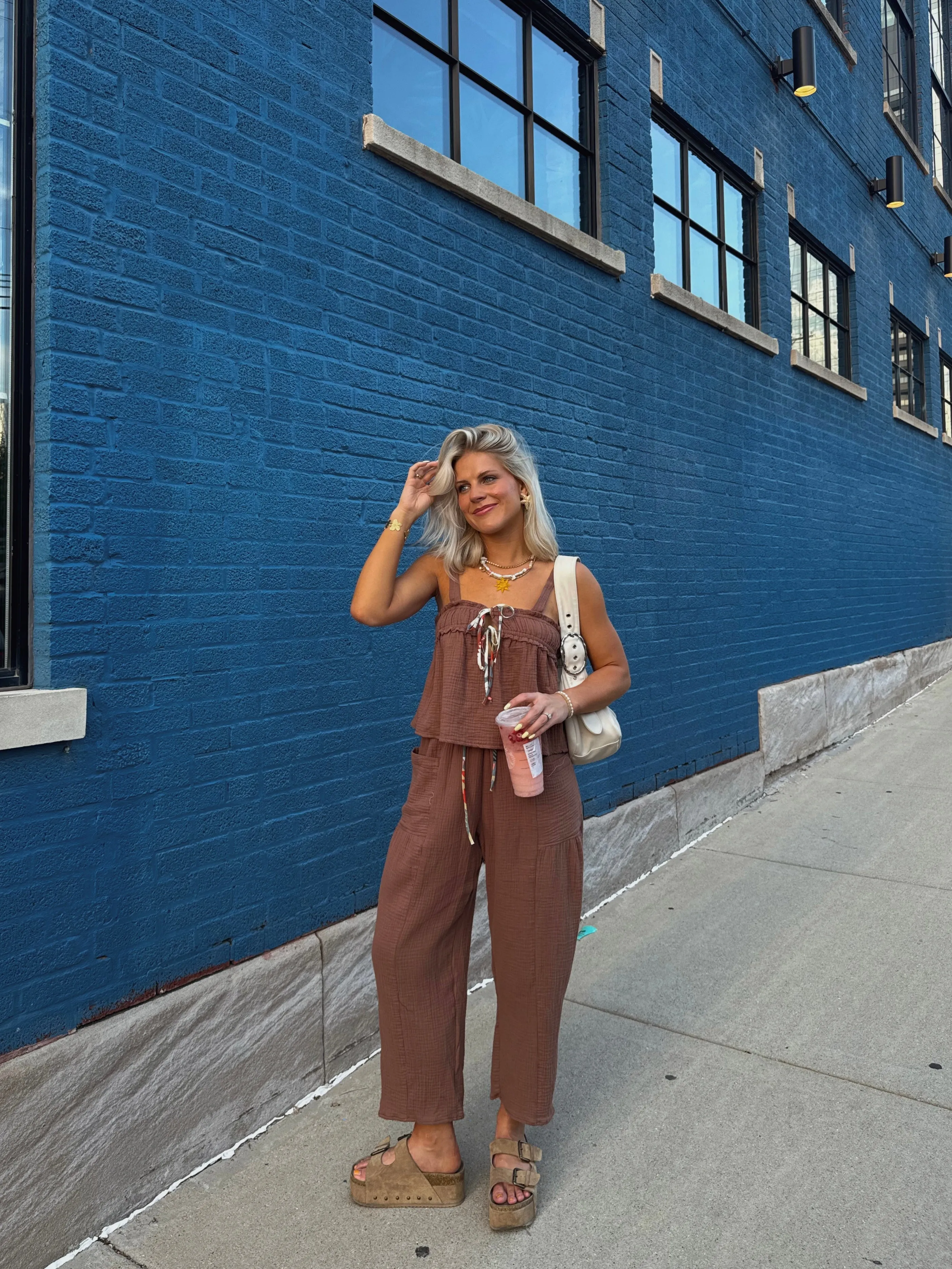 Picnic Princess Top// Brown