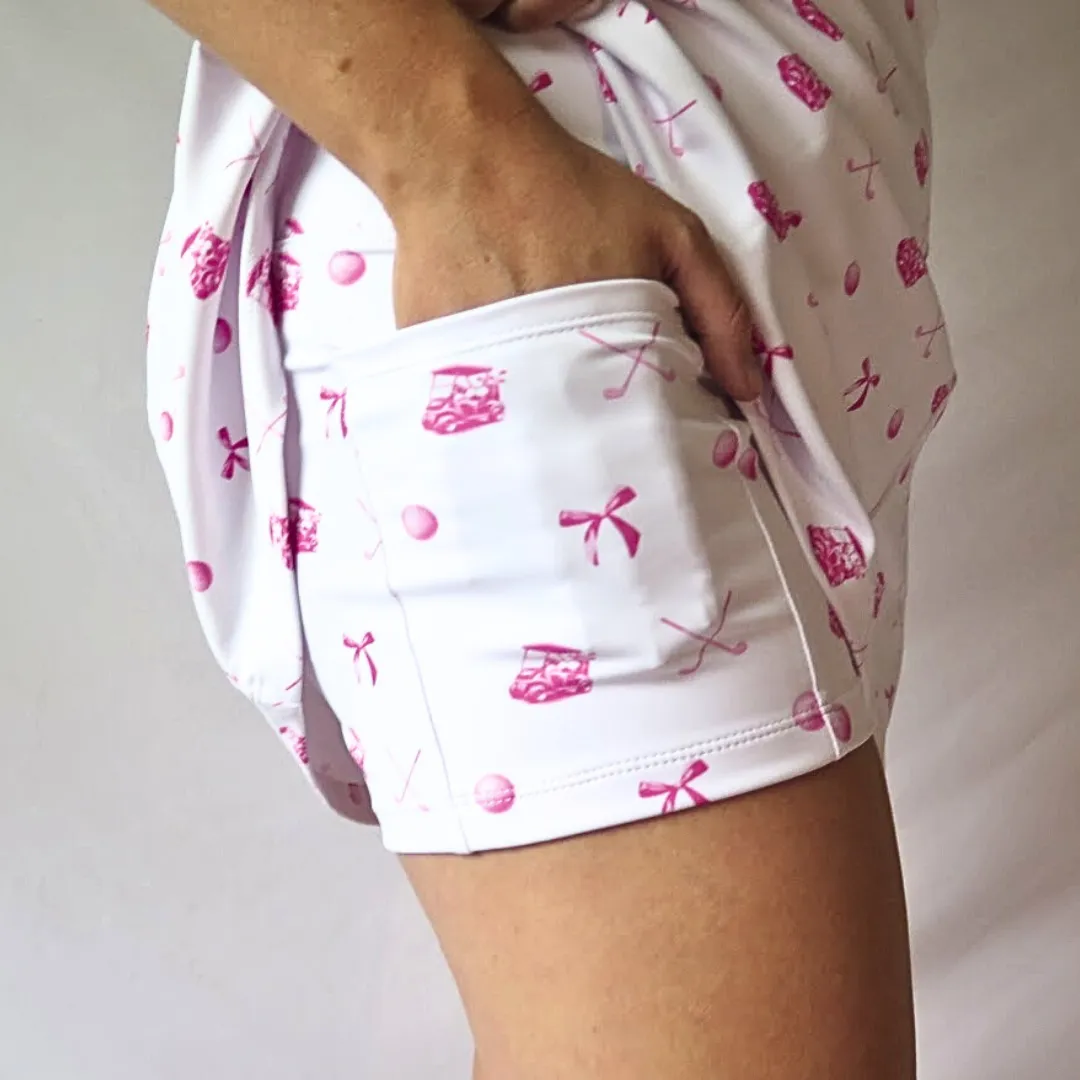 Pink Clubs and Bows Dress