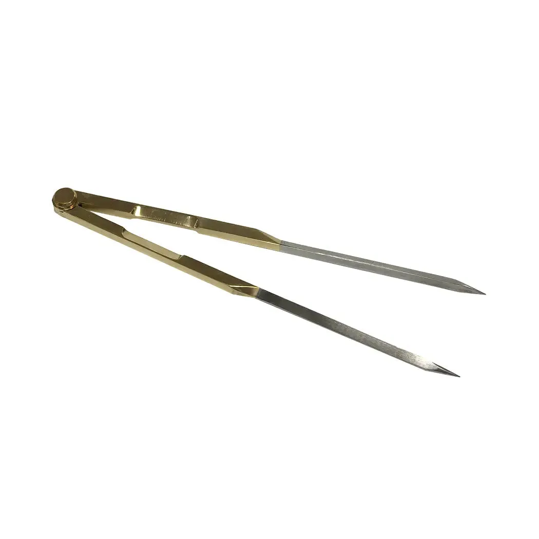 Polished Brass Chart Dividers with Wooden Storage Box