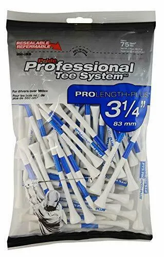 Pride Pro Length Plus 3-1/4" Tees (75 Pack)