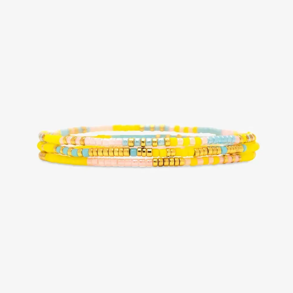 Pura Vida Sunset Beach Stretch Bracelet Set