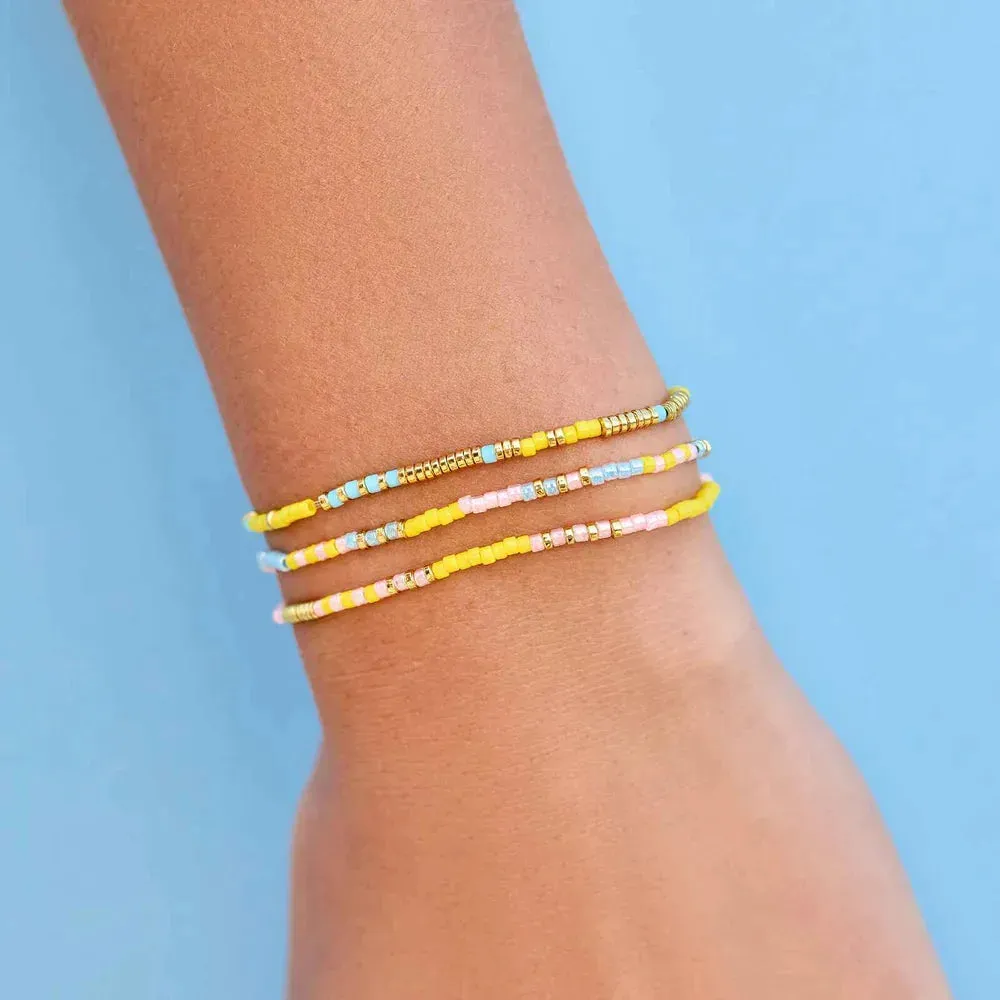 Pura Vida Sunset Beach Stretch Bracelet Set