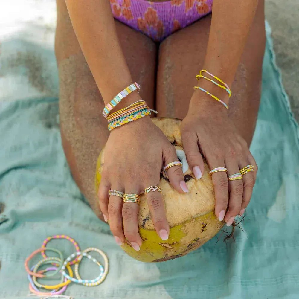 Pura Vida Sunset Beach Stretch Bracelet Set