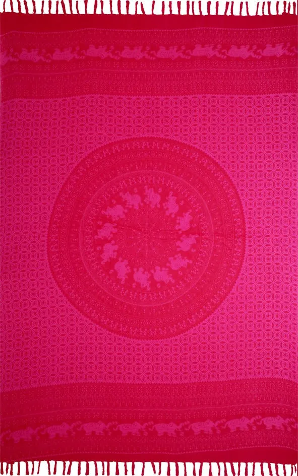 "Bright Elephants" Sarong