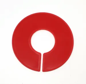 Red Round Plastic Blank Rack Size Dividers for round & square rods - Multi-Pack