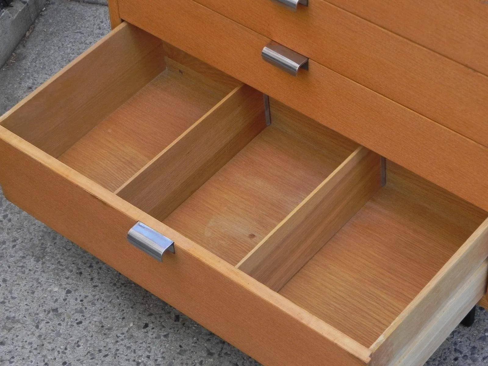 Restored George Nelson Herman Miller Compact Dresser in Combed Oak, Primavera Line