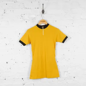 Retro Cycling Jersey - Yellow - M