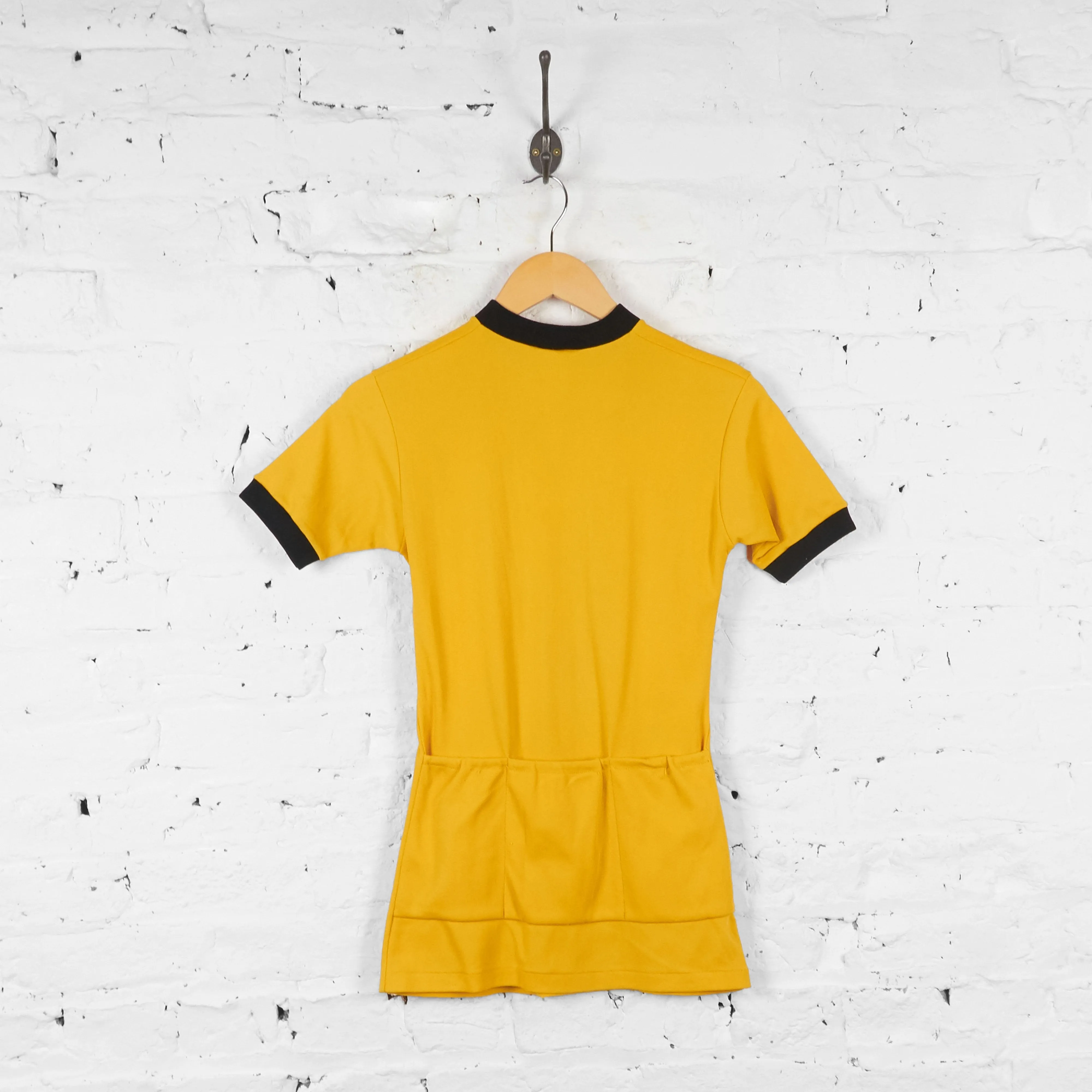 Retro Cycling Jersey - Yellow - M