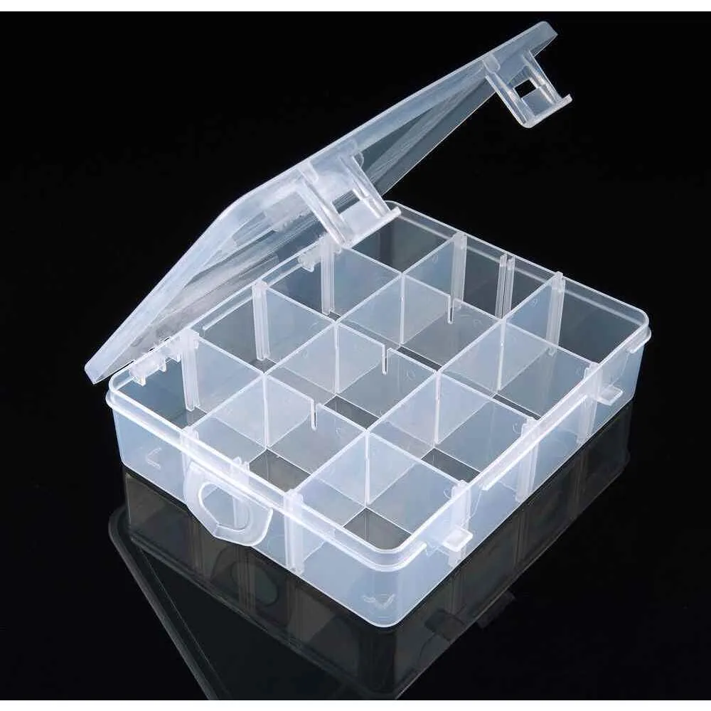 Rhinestone, Nail Jewelry, Nail Art Storage Box - 12 Slots with Removable Dividers - Each