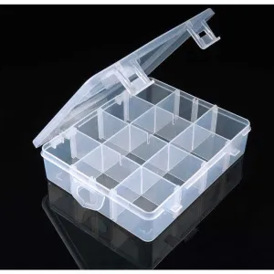 Rhinestone, Nail Jewelry, Nail Art Storage Box - 12 Slots with Removable Dividers - Each