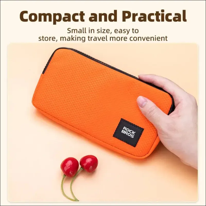 Rockbros cycling phone bag - lightweight portable hand bag for coins and wallet - 0.15l capacity