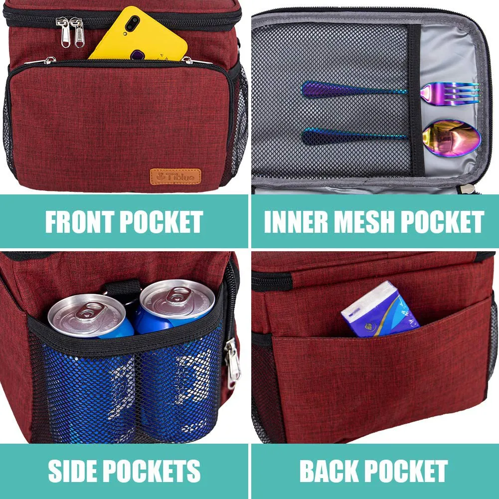 Rynx | Insulated Lunch Box For Women/Men - Reusable Lunch Box For Office Work School Picnic Beach - Leakproof Cooler Bag Freezable Lunch Box With Adjustable Shoulder Strap For Children/Adults - Romantic