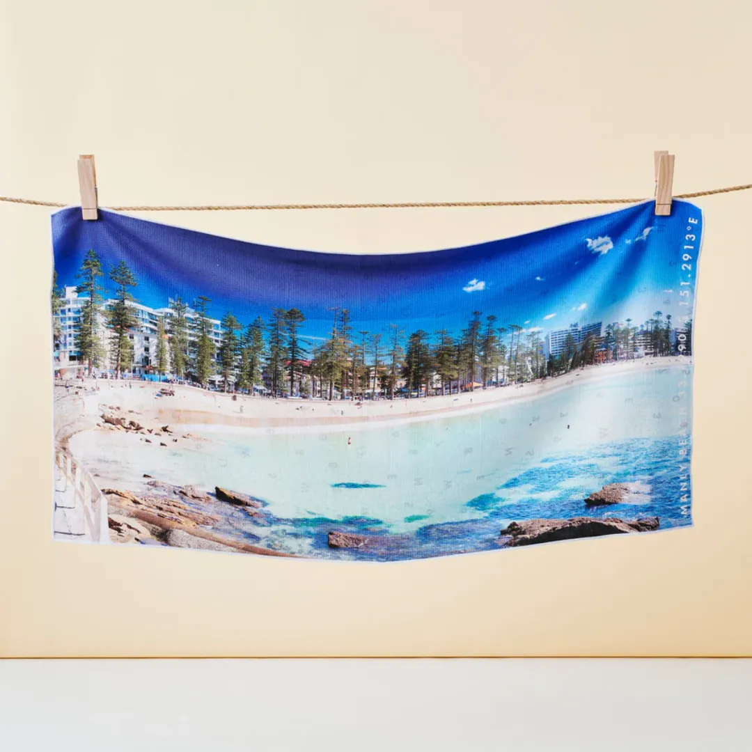 Sand Free Beach Towel Manly Moments by Destination Towels