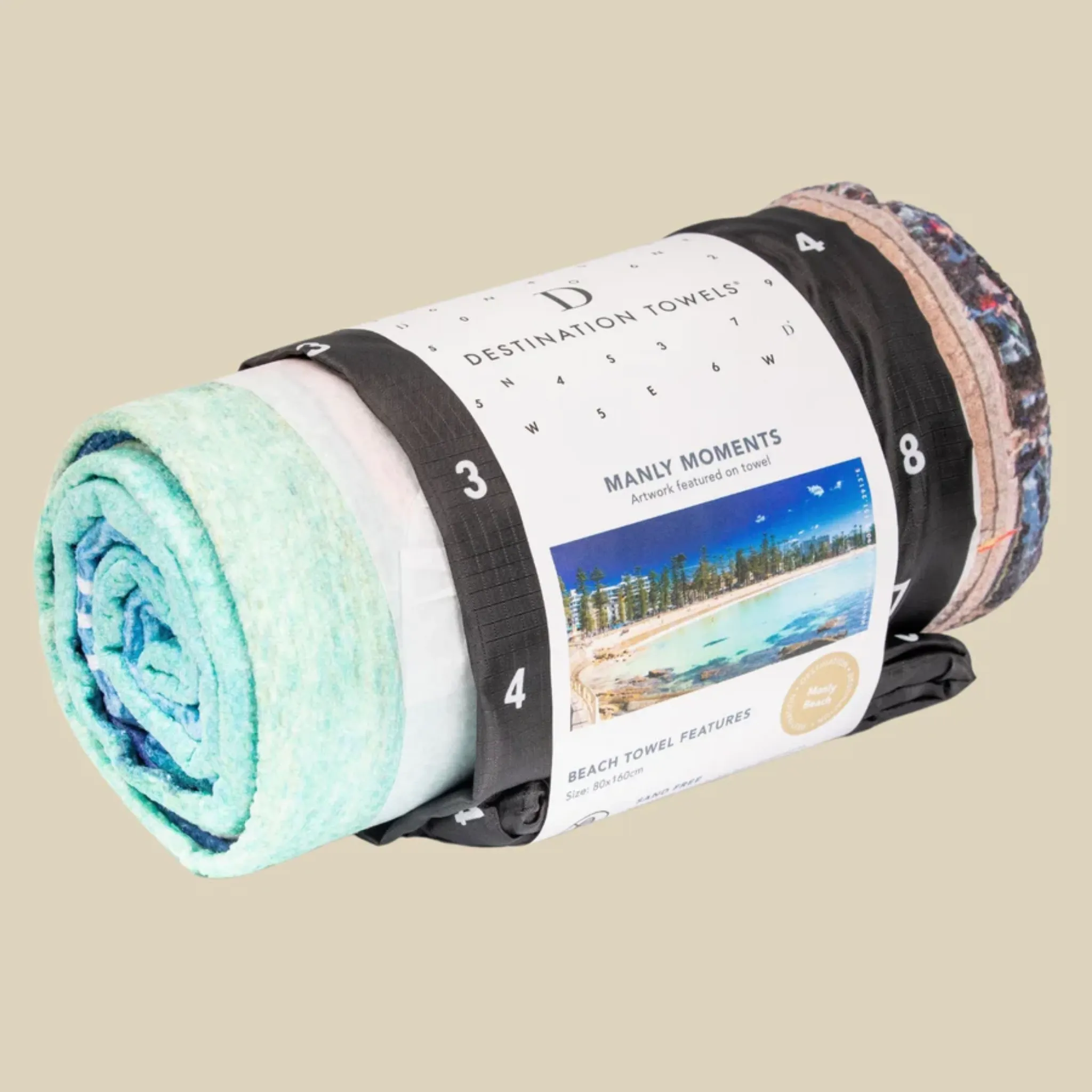 Sand Free Beach Towel Manly Moments by Destination Towels