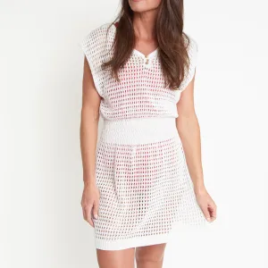 Santorini Open Knit Cover Up