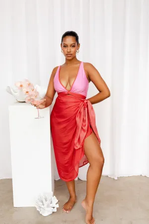 Sarong - Cosmopolitan Red